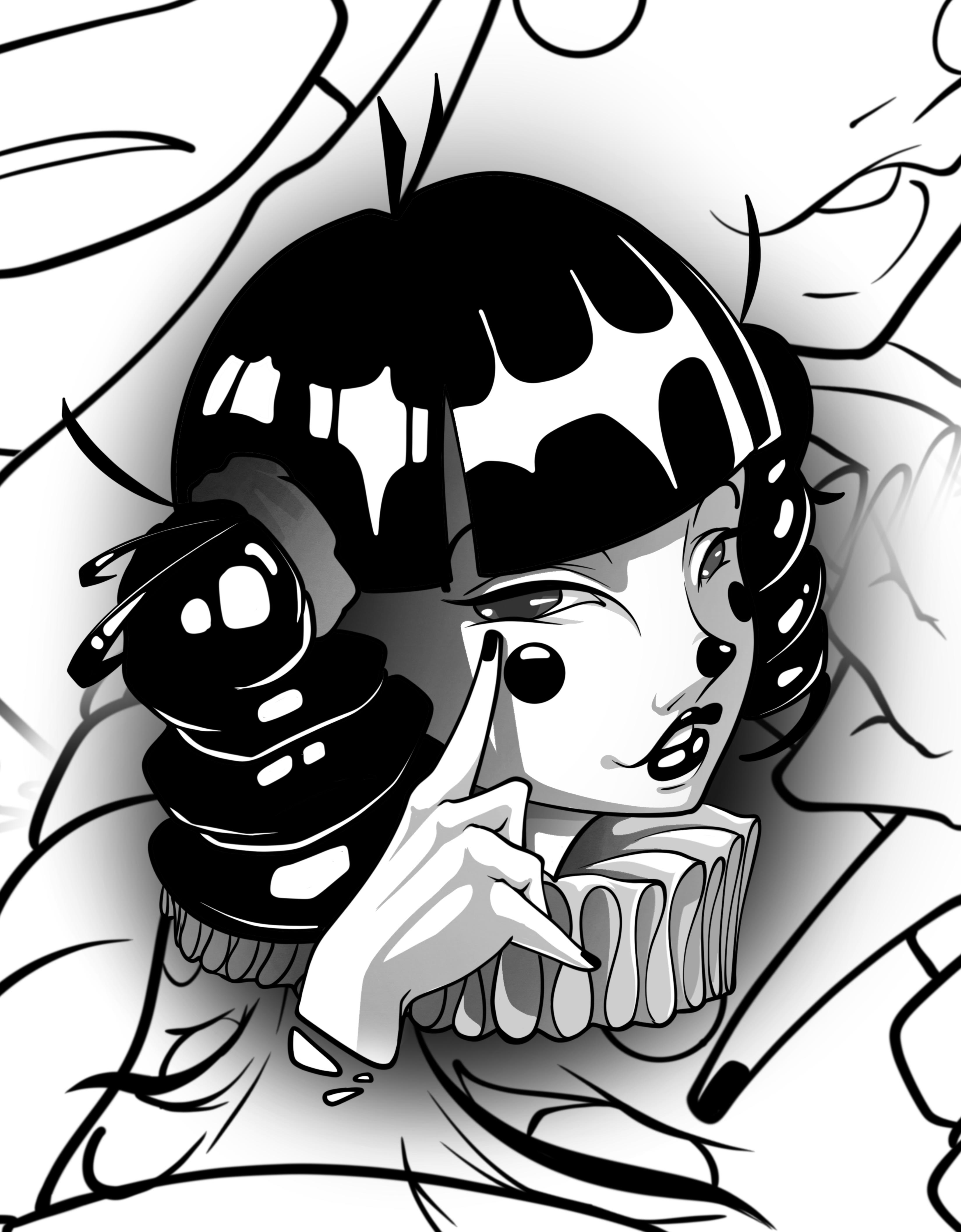 Manga tattoo by Cody Crochet - Cursed Ink Society artistry